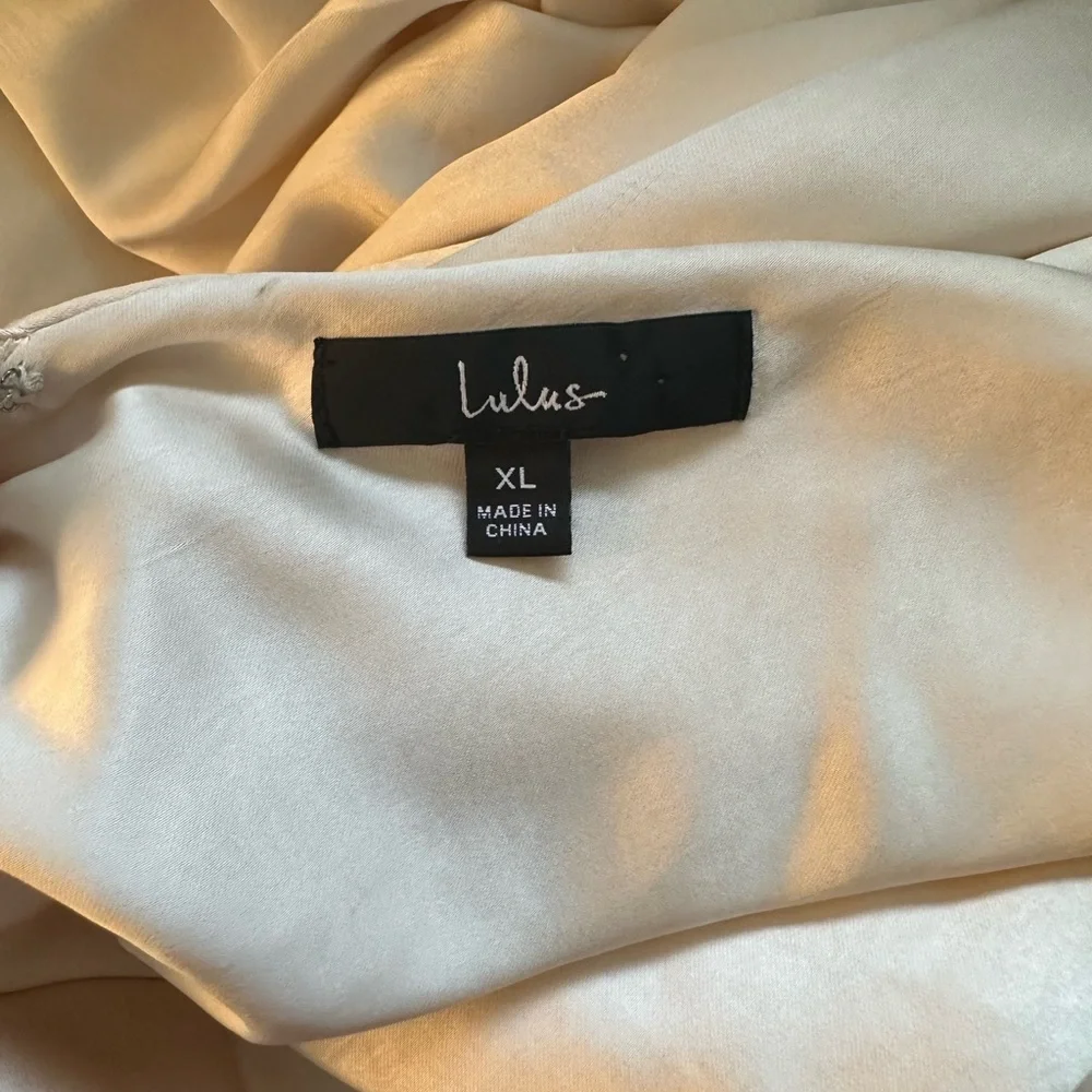 Lulus Satin Maxi Dress - Picture 6 of 6